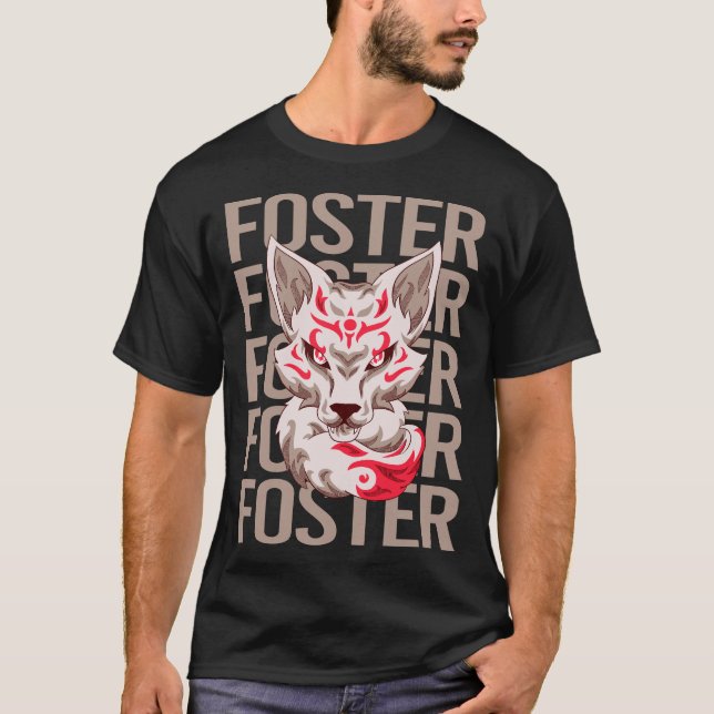 Fox Face - Foster Name T-Shirt (Front)