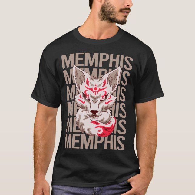 Fox Face - Memphis Name T-Shirt (Front)