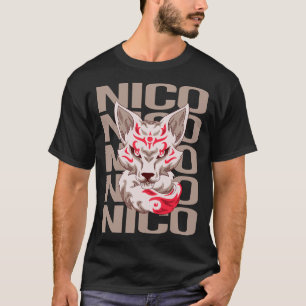 Fox Face - Nico Name T-Shirt
