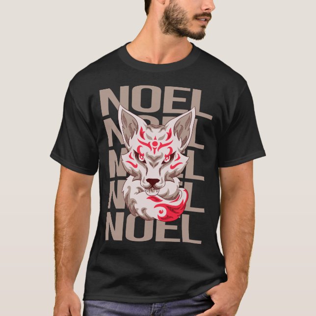 Fox Face - Noel Name T-Shirt (Front)