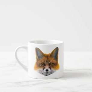 Fox face - Painting in acrylic Espresso Cup