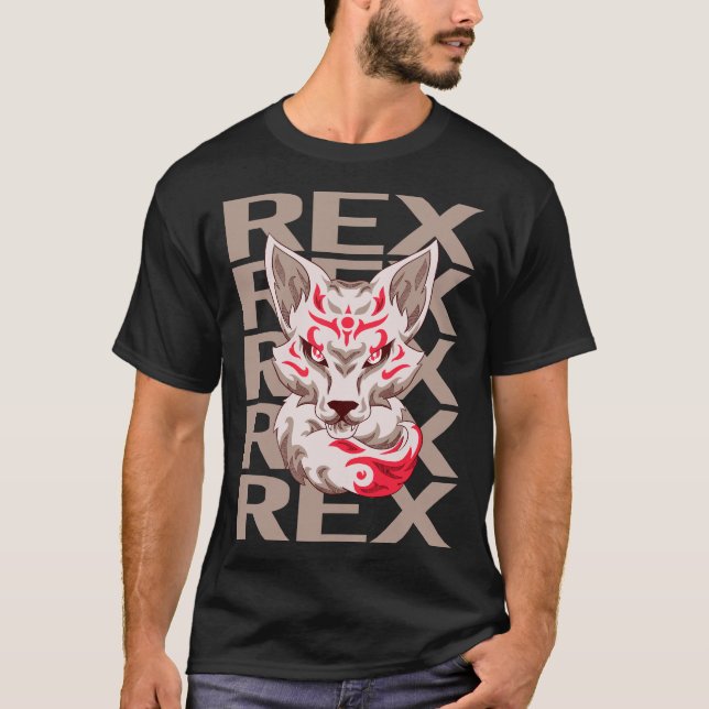 Fox Face - Rex Name T-Shirt (Front)