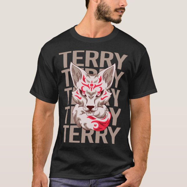 Fox Face - Terry Name T-Shirt (Front)