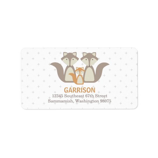 Fox Family Address Label