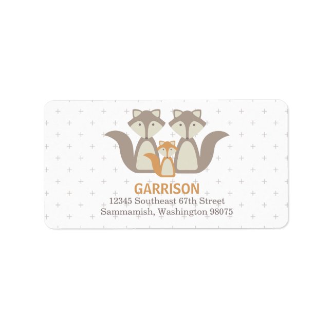 Fox Family Address Label (Front)