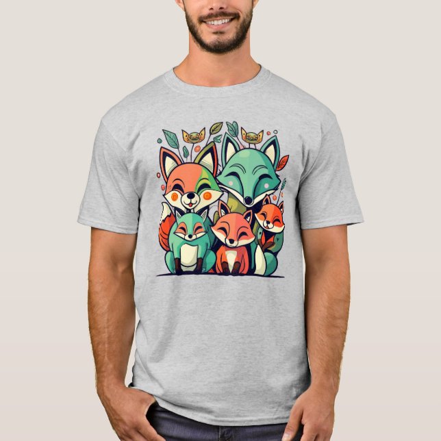 fox family T-Shirt (Front)