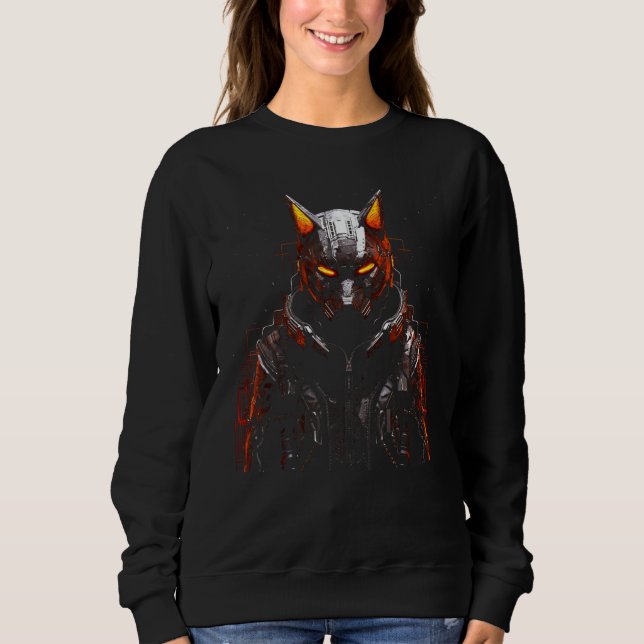 Fox Fantasy  Animal  Robot Fox Sweatshirt (Front)