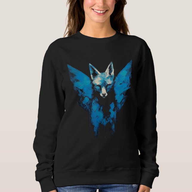 Fox Fantasy Artwork  Animal Fox Sweatshirt (Front)