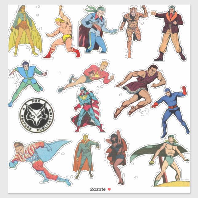 Fox Features Stickers Set #3 (Sheet)