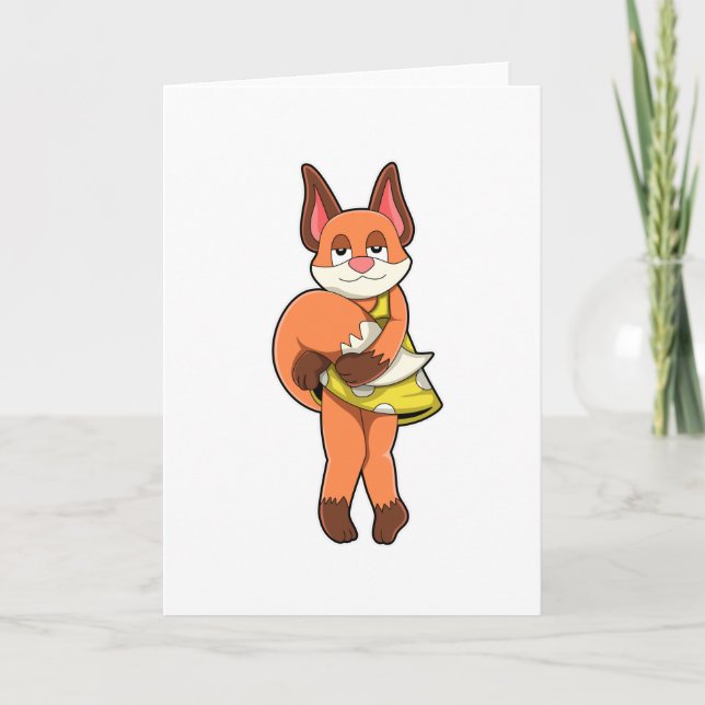 Fox Female with Skirt Card (Front)