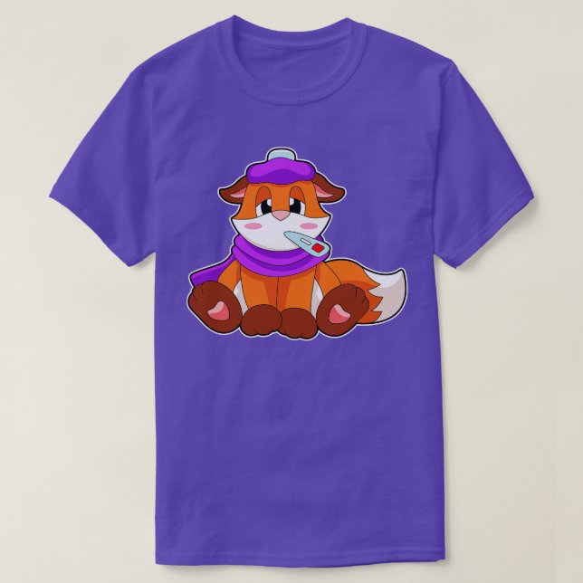 Fox Fever Fever thermometer T-Shirt (Design Front)