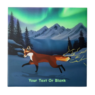 Fox Fire - Northern Lights Ceramic Tile