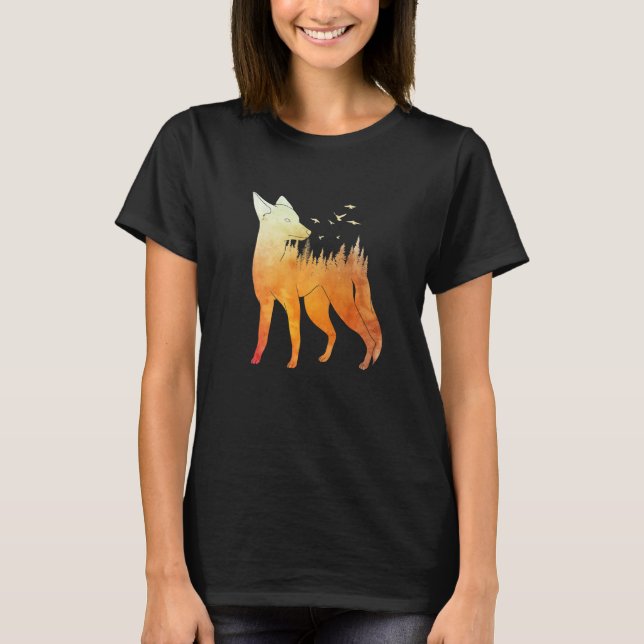 Fox forest fox hunter hunting Fox  2 T-Shirt (Front)