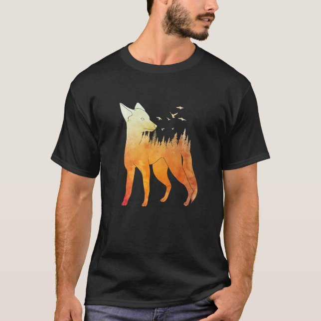 Fox forest fox hunter hunting Fox  2 T-Shirt (Front)
