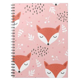Fox Fun: Cute Forest Pattern Notebook