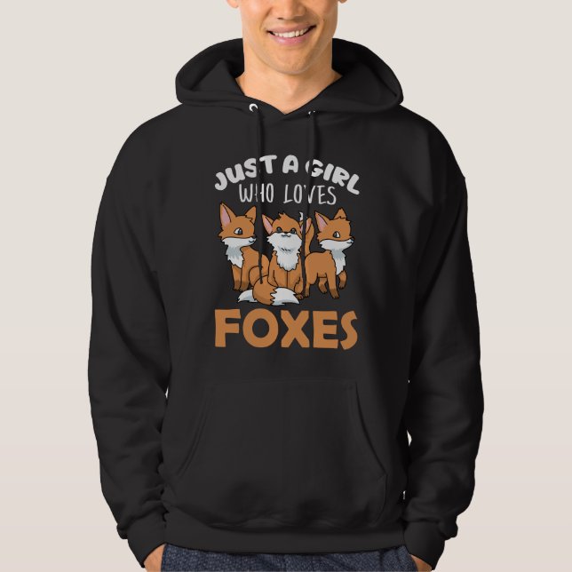 Fox Gifts Women Fox Gifts Girls Fox Lover Fox Hoodie (Front)