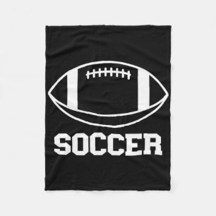 Fox Girl Soccer Player On Pitch Fun Kitsunemimi Sp Fleece Blanket