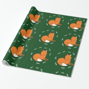 Fox Glossy Wrapping Paper, 30 in x 6 ft Wrapping Paper