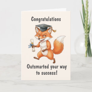 Fox Graduation Card