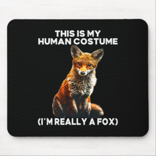 Fox Halloween Costume - This Is My Human Costume I Mouse Pad