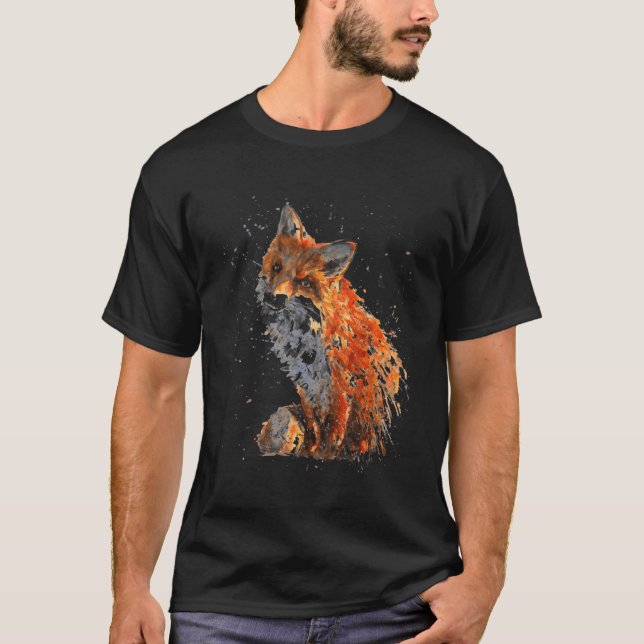 Fox Hand Painted Fox T-Shirt (Front)