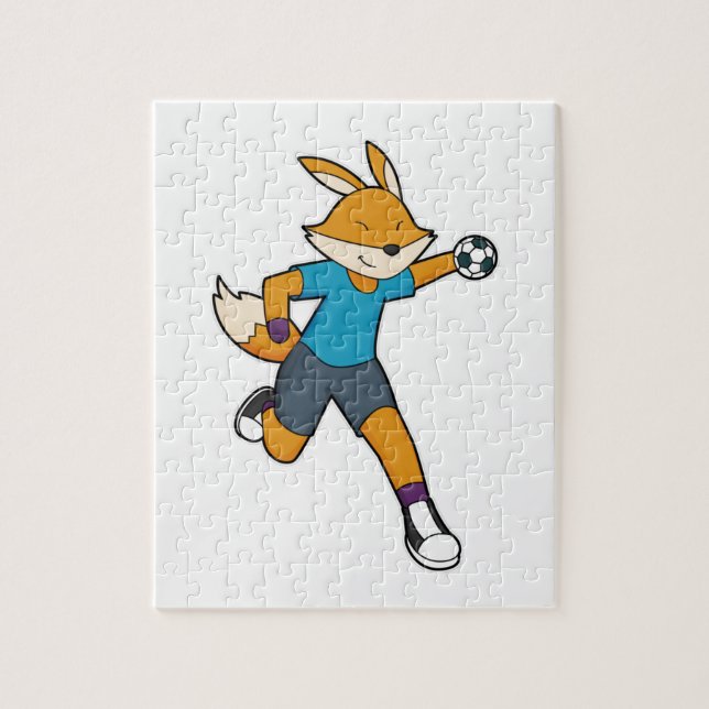 Fox Handball player Handball Jigsaw Puzzle (Vertical)