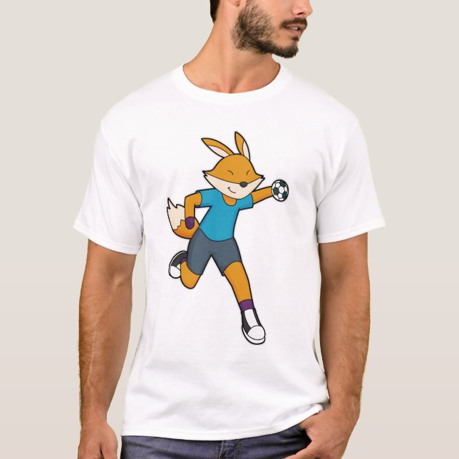 Fox Handball player Handball T-Shirt (Front)