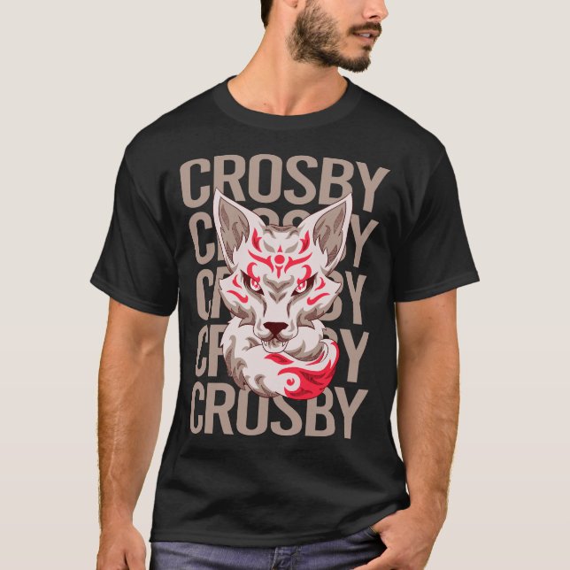 Fox Head - Crosby Name T-Shirt (Front)