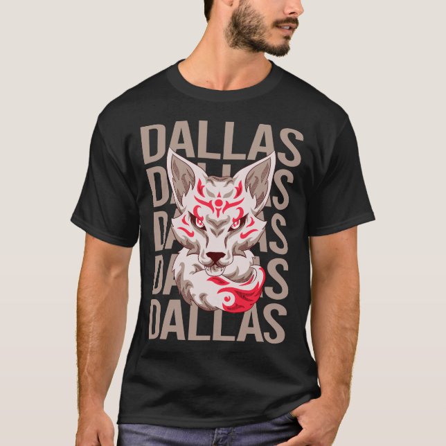 Fox Head - Dallas Name T-Shirt (Front)