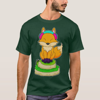 Fox Headphone Music T-Shirt
