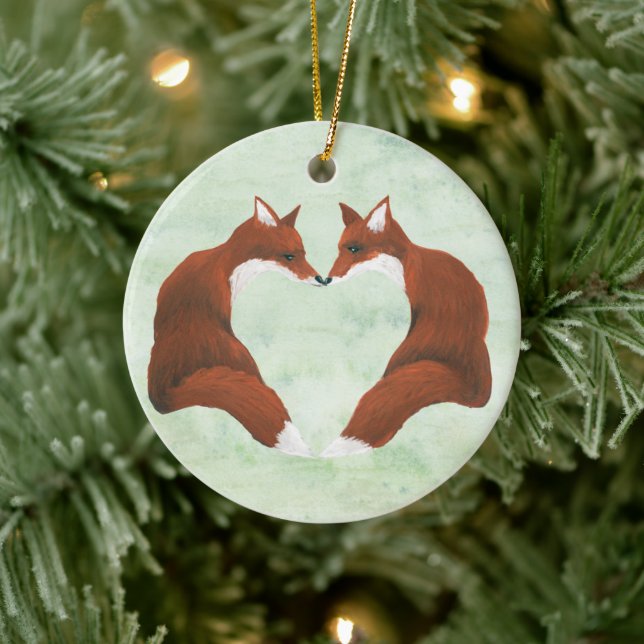 Fox Heart Ornament (Tree)
