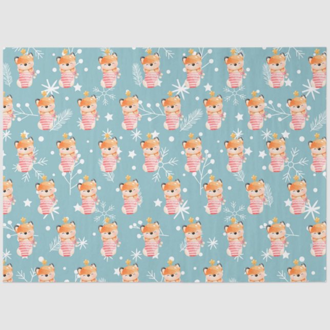 Fox Holidays Customise Tissue Paper (Front)