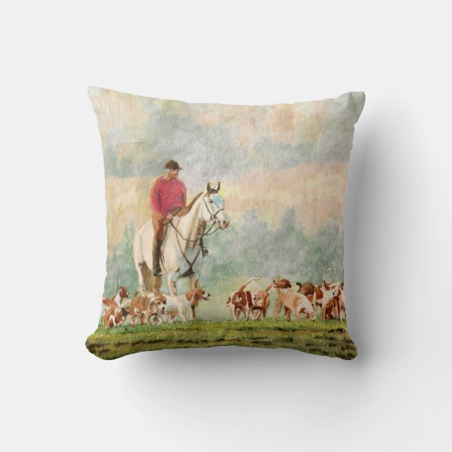 Fox Hunt Cushion (Front)