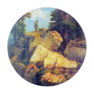 Fox Hunt Josef Navrátil After 1850 Cutting Board