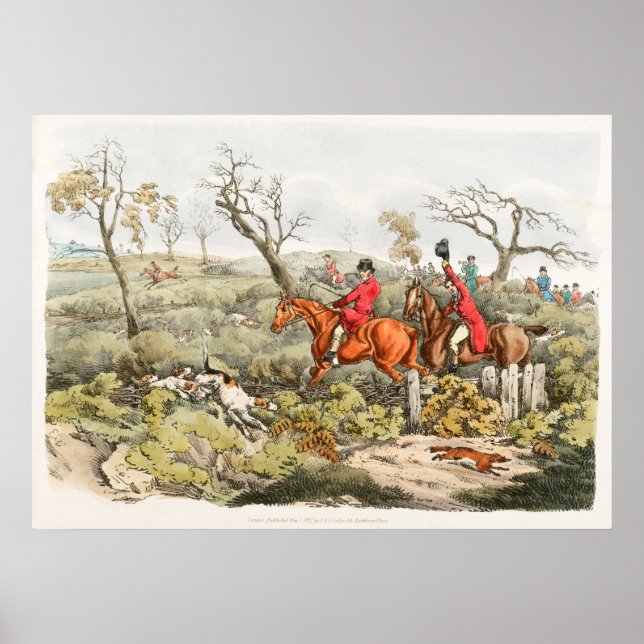 Fox Hunt Watercolor Poster (Front)