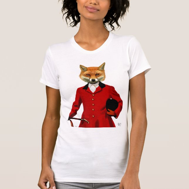 Fox Hunter 2 Portrait 2 T-Shirt (Front)