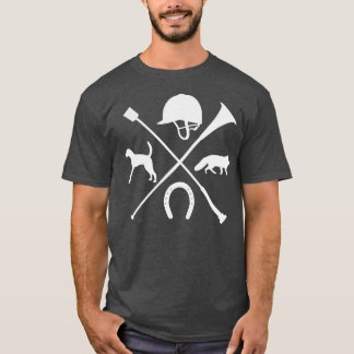 Fox Hunting Foxhound Crop Horn Hound Fox Hunt T-Shirt