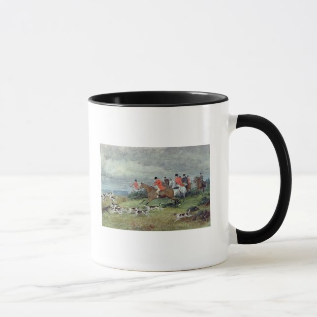 Fox Hunting in Surrey, 19th century Mug (Right)