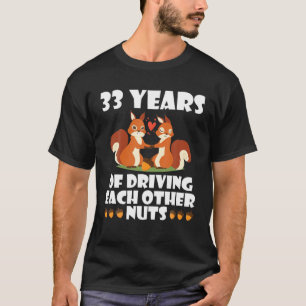 Fox Husband Wife Married 33 Years Of Driving Each T-Shirt