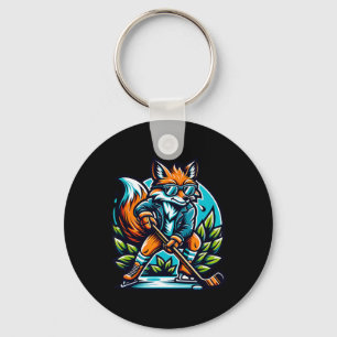 Fox Ice Hockey Cool Style Shades  Key Ring