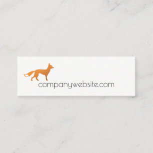 Fox Icon Mini Business Card