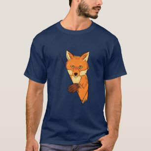 Fox Illustration Foxes Nature Wild Animal Kids T-Shirt