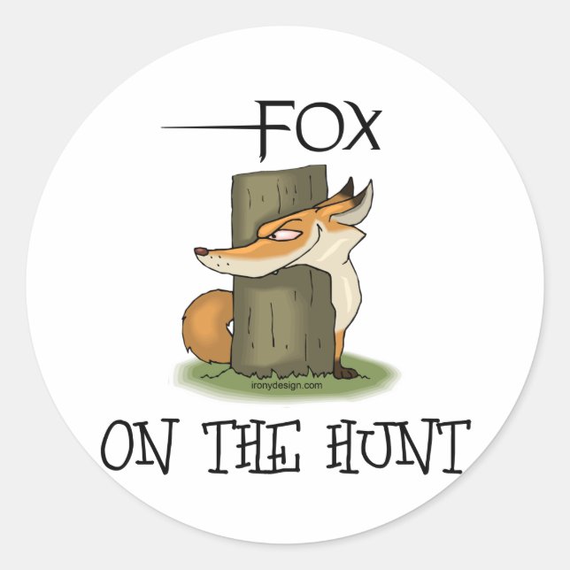 Fox Image Classic Round Sticker (Front)