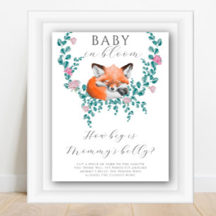 Fox in bloom - how big is mummy's belly game poster