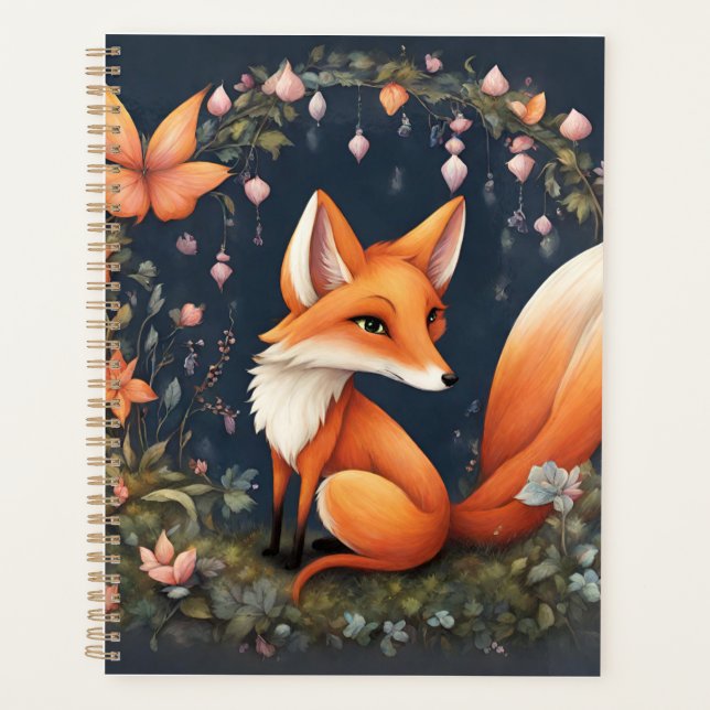 Fox in Bloom Planner (Front)