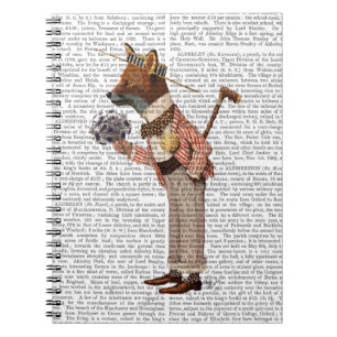 Fox in Boater Notebook