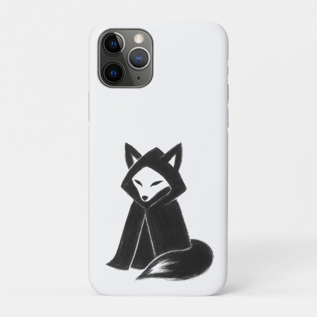 Fox in Cloak – Mysterious Animal on Case-Mate iPhone Case (Back)