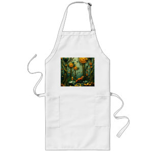 Fox in Clockwork Forest Long Apron