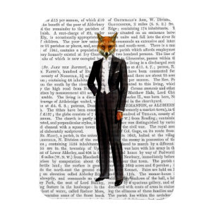 Fox In Evening Suit Full Magnet