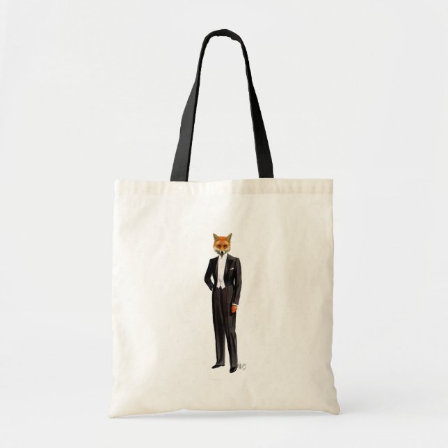 Fox In Evening Suit Full Tote Bag (Front)
